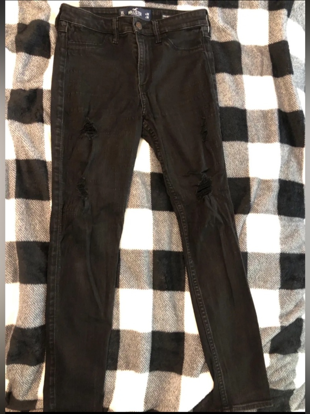 Hollister Black Distressed Skinny Jeans - Women's